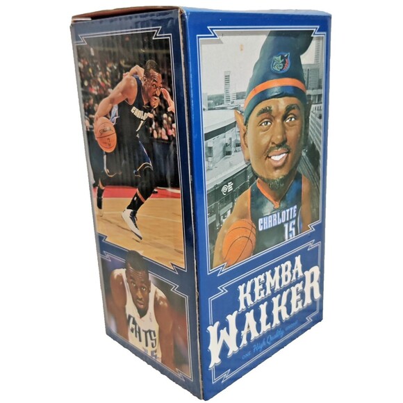 Kemba Walker Charlotte #15 Bobcats Gnome Fan Merchandise Bobblehead New with Box - Picture 7 of 8